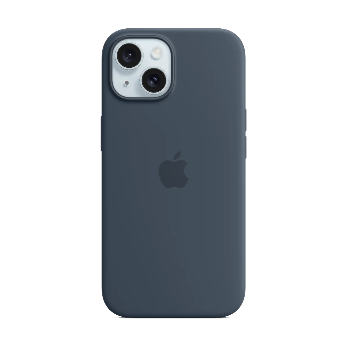 Apple iPhone 15 Silikon Case mit MagSafe in Sturmblau