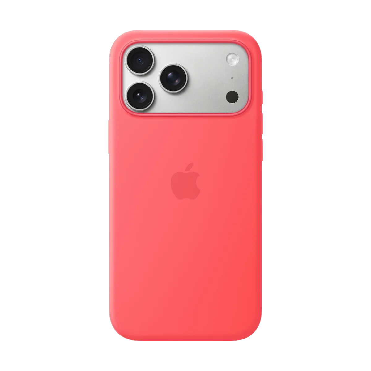 Apple iPhone 17 Pro Max Silikon Case mit MagSafe in Guavepink