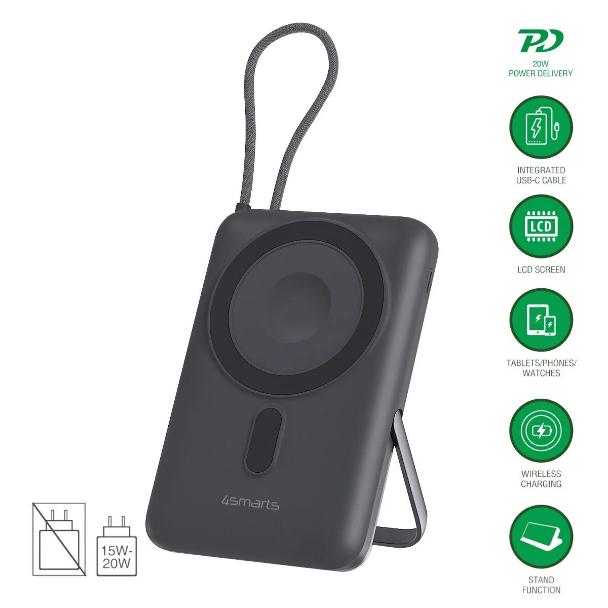 Diverse Wireless Powerbank Enterprise 10.000mAh Qi